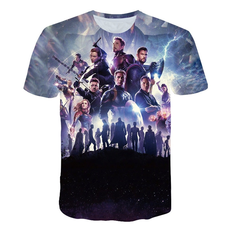 Marvel Avengers Endgame 3D T-Shirt Model 1