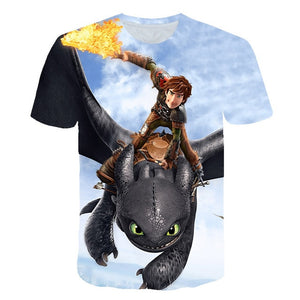 Toothless 3D How to Train Your Dragon Model 2 T-Shirt