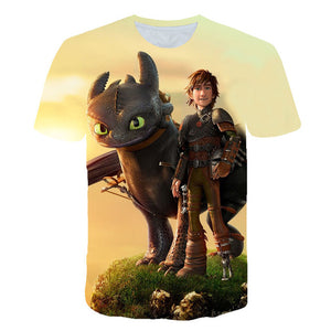 Toothless 3D How to Train Your Dragon Model 2 T-Shirt